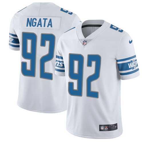 Nike Lions #92 Haloti Ngata White Men's Stitched NFL Vapor Untouchable Limited Jersey